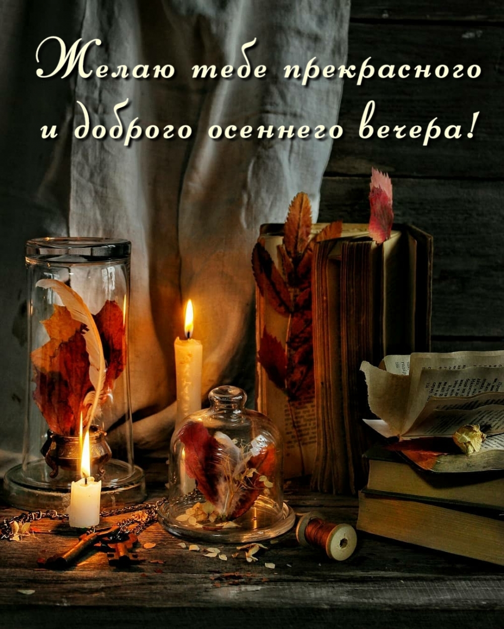 Открыть в полном размере Желаю тебе прекрасного и доброго осеннего вечера!