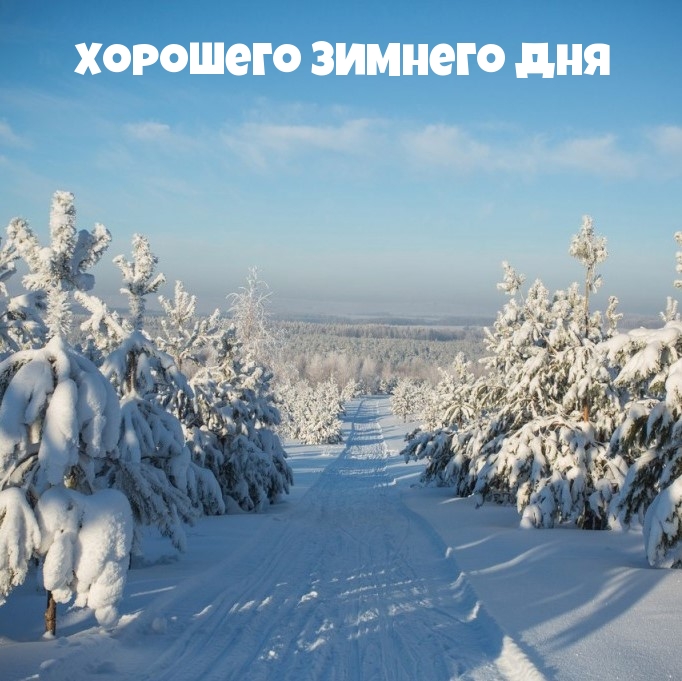 Открыть в полном размере Хорошего зимнего дня