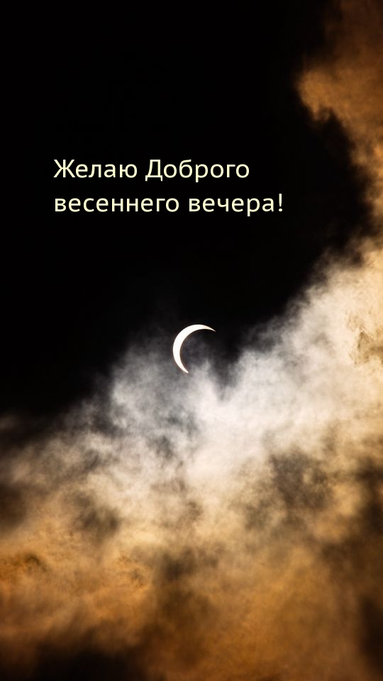 Желаю доброго весеннего вечера!