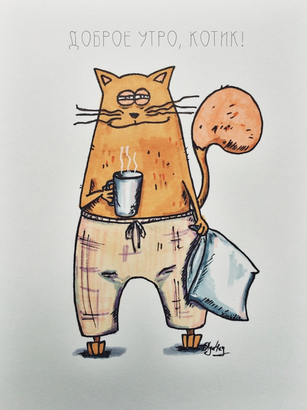 Открыть в полном размере Доброе утро, котик!